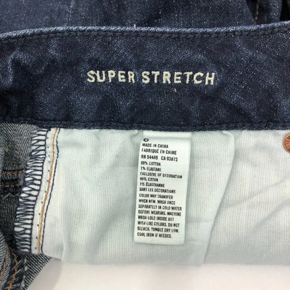 AE Super Stretch Cut Off Raw‎ Hem Denim Shorts